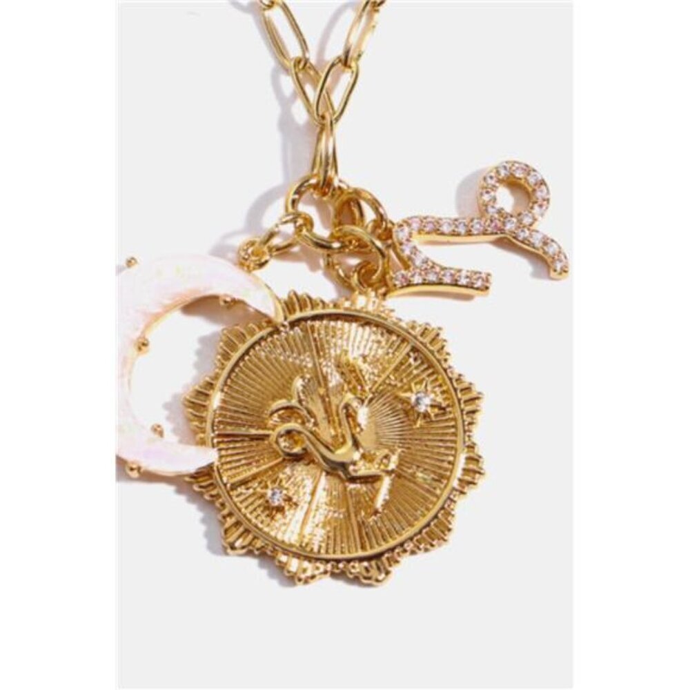 Constellation and Moon Pendant Copper Necklace - Picture 7 of 16